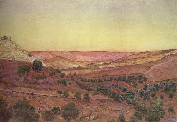 Thomas Seddon Thi Hills of Moab and the Valley of Hinnom (mk46) oil painting picture
